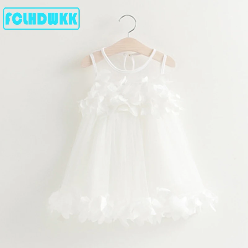 Baby Girls Dress Summer Flower Costume for Kids Clothing 2018 Brand Children Party Dresses pink Girls Clothes Princess Dress