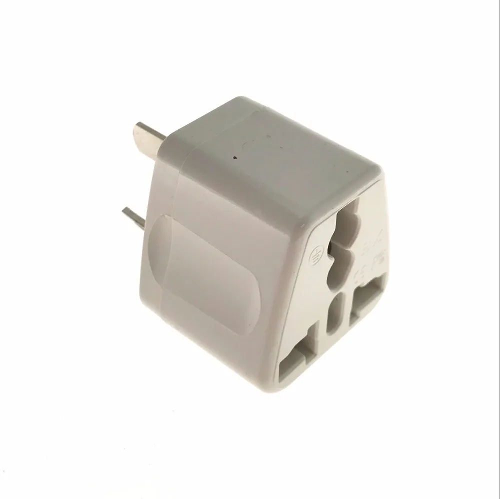 White New Universal Power Adapter Travel Adaptor 3 pin AU Converter US UK EU AU to AU Plug Charger For Australia New Zealand