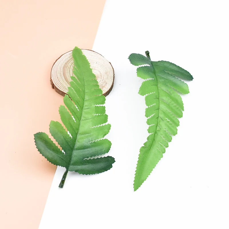 10pcs DIY Decorative Flowers Wreaths Wedding Home Decor Accessories Artificial Plants Silk Leaf Gifts Box Fake Leaves Needlework