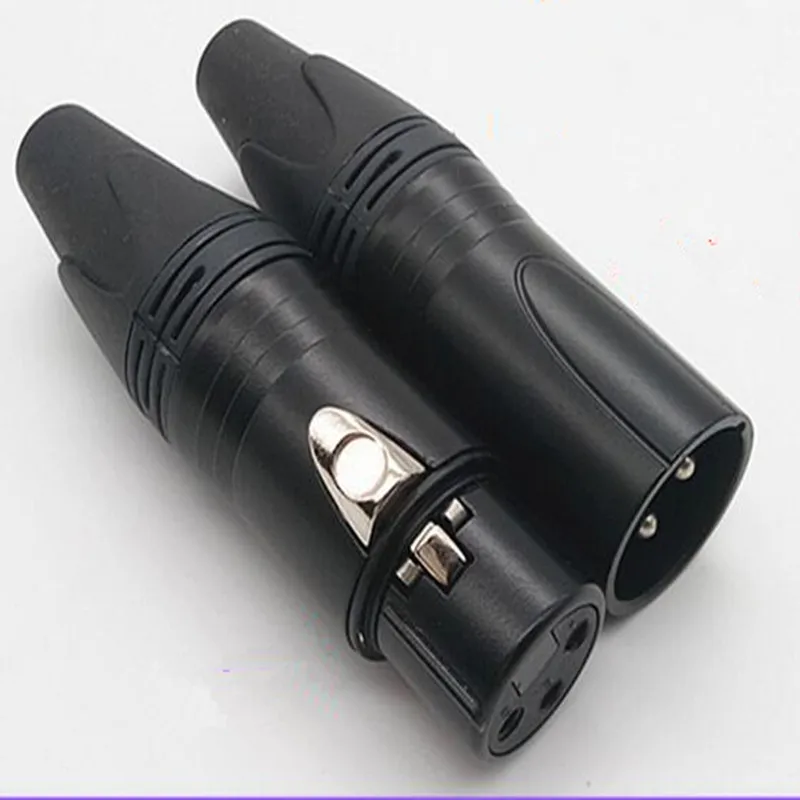 Hight quality copy 20PCS/LOT NC3FXX-B & NC3MXX-B Male Female 3 Pin XLR Connector with 10 PCS NC3MXX & 10 PCS NC3FXX