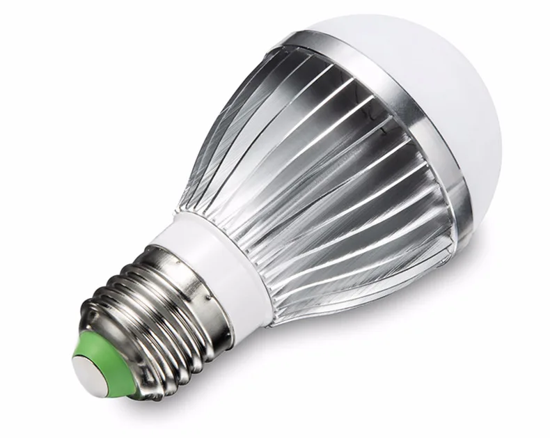 E14 LED E27 lamp IC 5W 10W 15W 110V 220V 230V 265V LED Lights Led Bulb bulb light lighting high brighness Silver metal