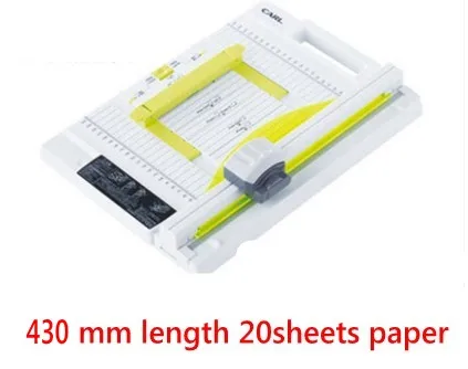 A3 Size Manual Rotary Paper Cutter Trimmer 430mm 20Sheets Cutting And Perforating Double Function