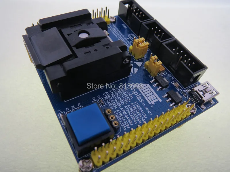 IC-SOCKET QFN64 ATMEL ATmega329x ATmega165x ATmega325x тестовое сиденье Тестовая розетка Тестовый стенд Новый оригинальный Guniune