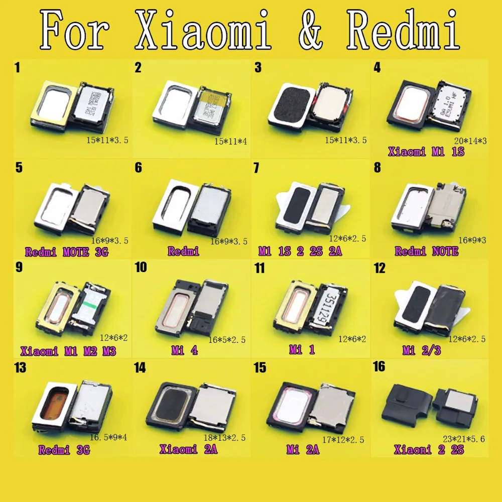 Loudspeaker Loud Speaker Buzzer for Xiaomi Redmi Hongmi NOTE 3G M1 1S 2S MI 2A 3S MI4 M3 M2 MI2/3 pro SE top quality