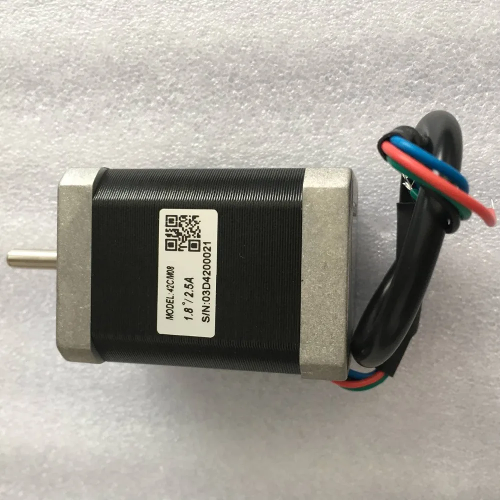 New Leadshine 42CM08 NEMA 17 stepper motor with 0.8 N.m (114 oz-in) holding torque 2 phase step motor 4 wires shaft size 5 mm