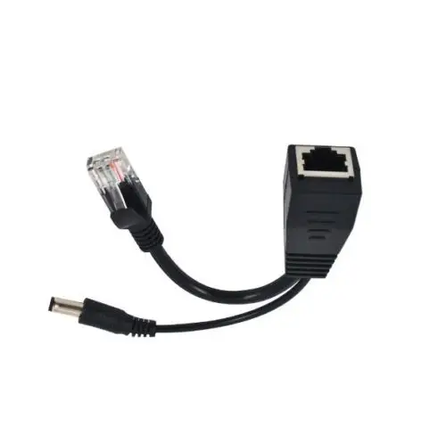 1PCS Passive Power Over Ethernet PoE Splitter สายเคเบิลอะแดปเตอร์ใหม่