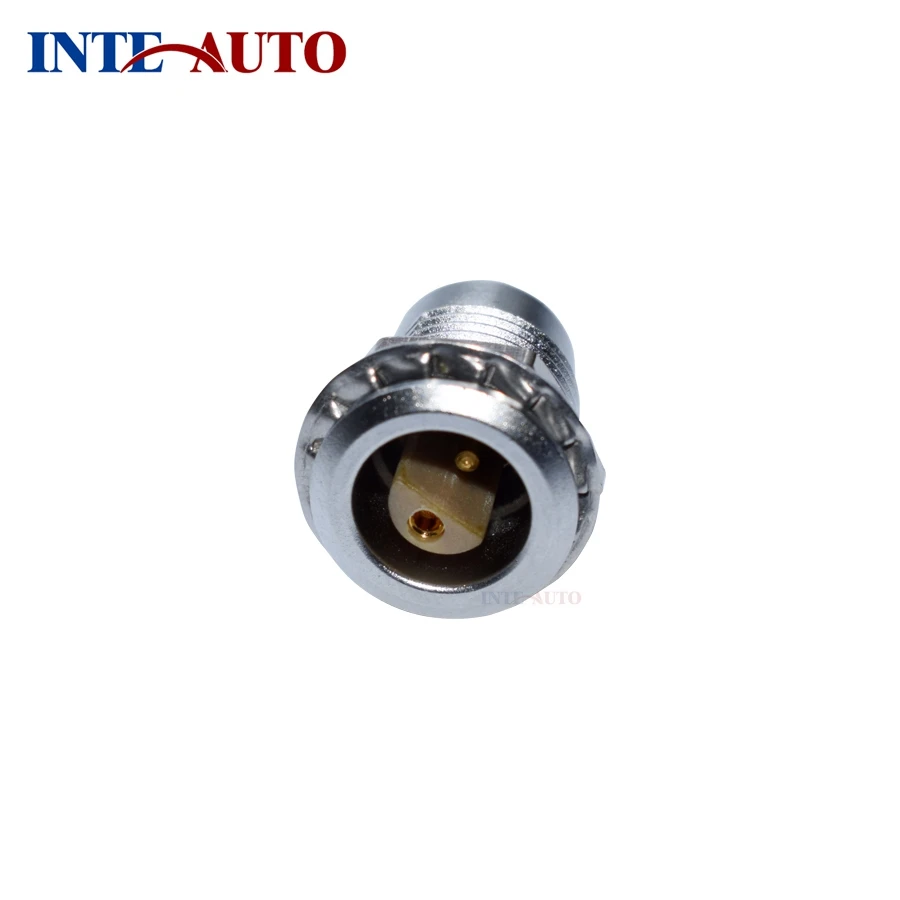 Equivalent 1S series audio video half-moon connector,2 pins M12 circular female socket receptacle,ZRA.1S.302