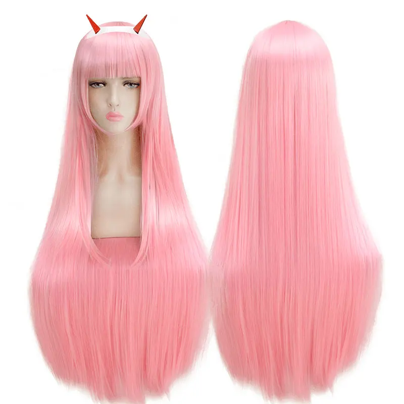 Zero Two Cosplay Wig HSIU DARLING in the FRANXX CODE 002 Costume Play Wig Halloween Wig free shipping High quality