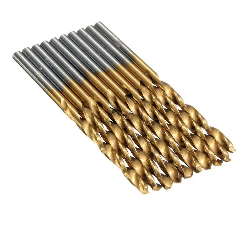 50 pz/set Set di punte elicoidali Set di seghe HSS alto acciaio rivestito in titanio trapano strumento per la lavorazione del legno 1/1/1/2/2/3mm per metallo