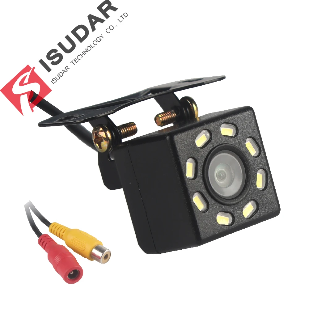 Isudar Vehicle Camera Universal reverse Parking  8 LED Night Vision Waterproof 105 Wide Angle HD Color Image