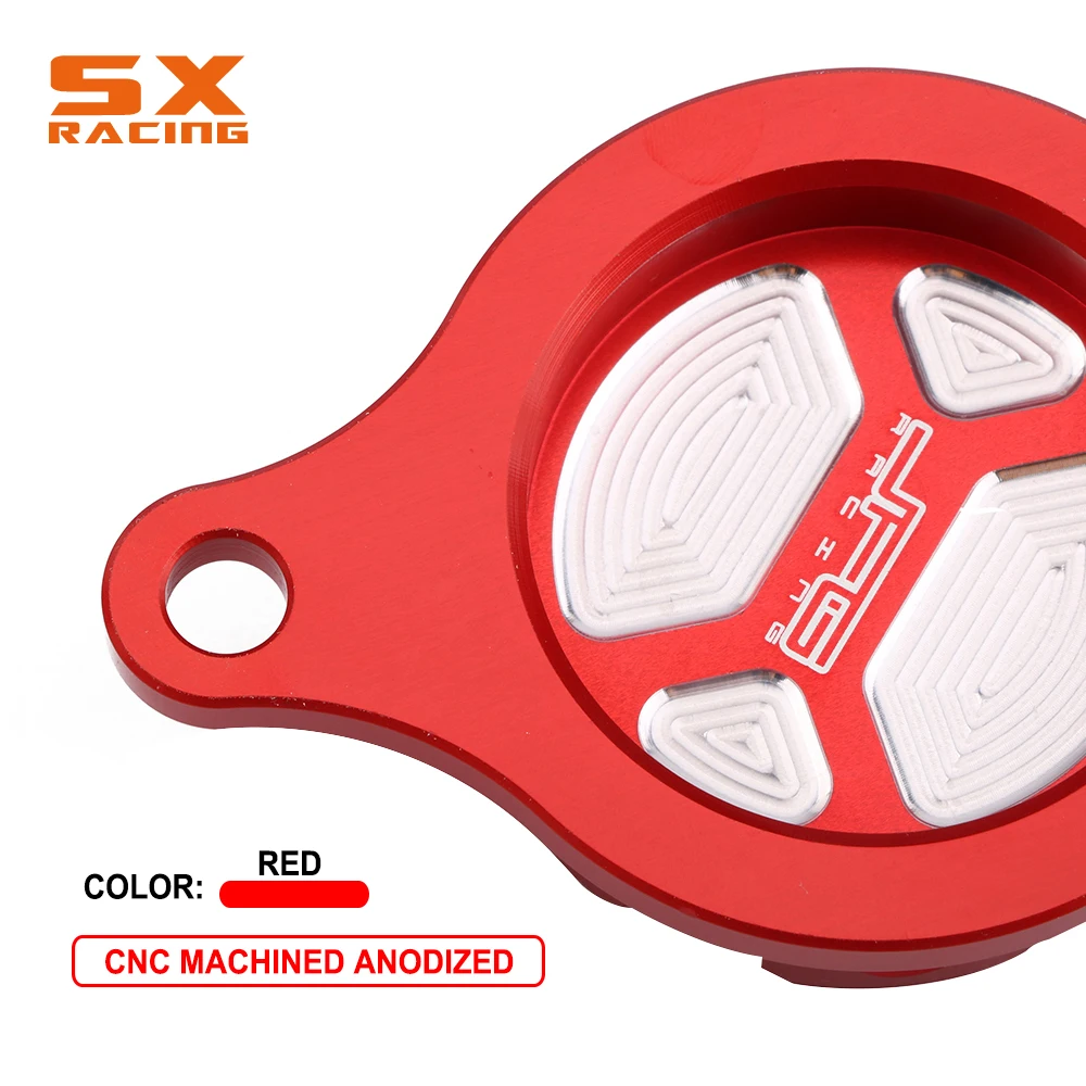 Motorcycle CNC Red Oil Filter Cleaner Cap Cover For HONDA CRF450R CRF 450R 2009 2010 2011 2012 2013 2014 2015 2016 09-16