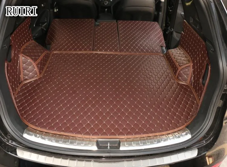 Best quality! Special cat trunk mats for Hyundai Santa Fe 5 seats 2017-2013 waterproof boot carpets cargo liner for Santafe 2016