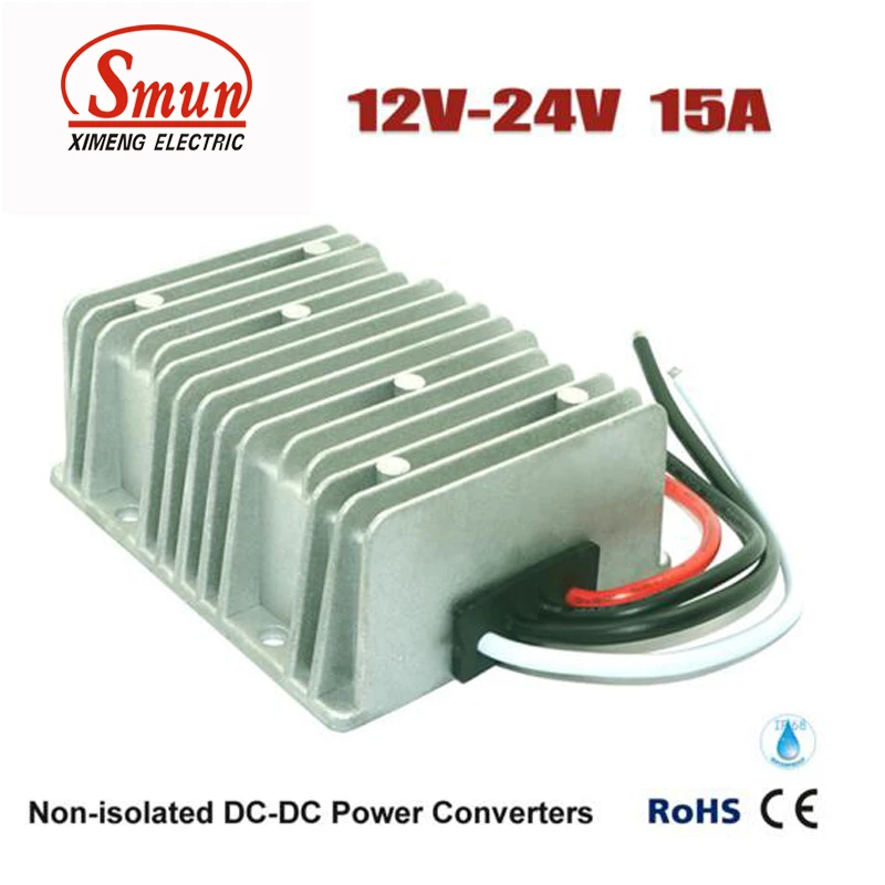 

DC/DC Converters 12V TO 24V 15AMP DC DC Boost Converter Step Up Regulator Module