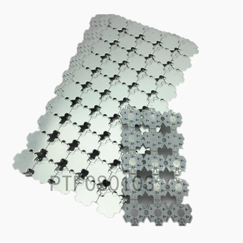 50pcs 1000PCS /lot LED PCB heat sink 20mm LED aluminium base plate high power LED beads radiator Use for 1/3/5W lamp LED chip