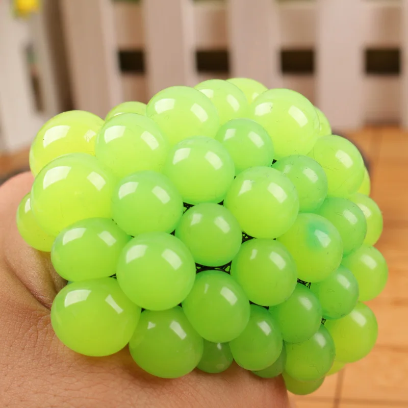 Soft Squeeze Toy Grape Ball Autism Mood Squeeze Novelty Gags Finger Adult Student Reduced Pressure Toys Funny Relief Grape Ball