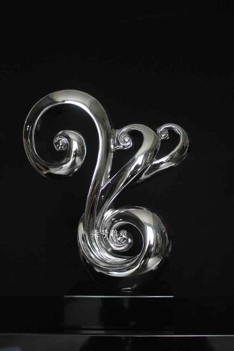 

Silver plating resin small ornaments / abstract sculptures / model room, home accessories / Creative sculpture furnishings