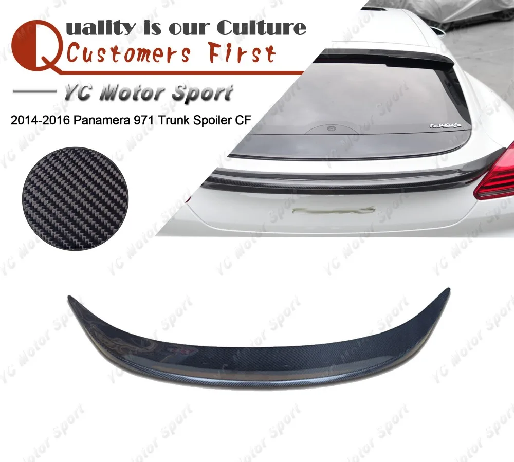 

Car Accessories Carbon Fiber Rear Spoiler Fit For 2014-2016 Panamera 971 Rear Trunk Spoiler Wing Car-styling