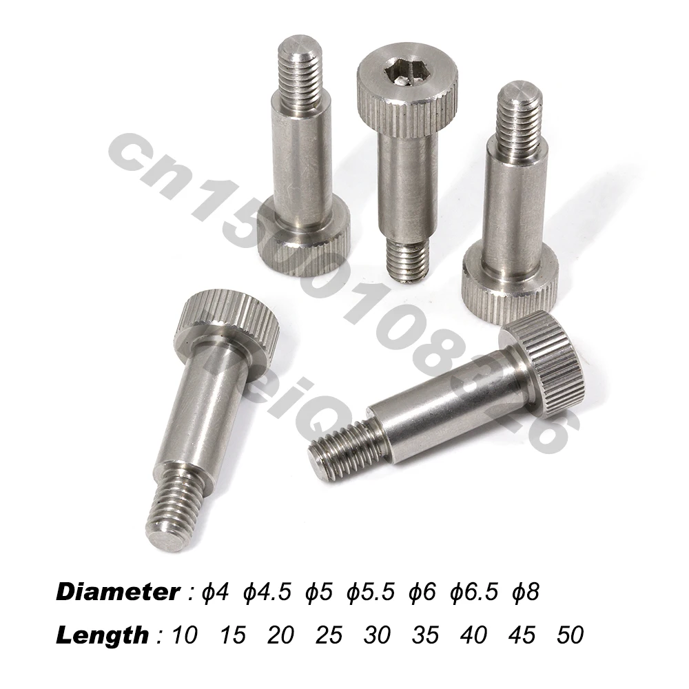 Shoulder Bolts ,reaner bolts,hex socket,303 Stianless steel, pin dia 4mm 4.5mm 5mm 5.5mm 6mm 6.5mm 8mm