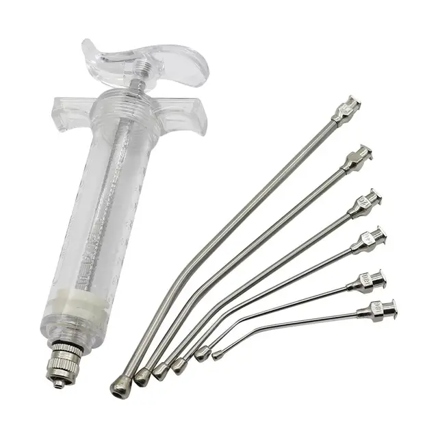7 sztuk/partia 10ml/20ml/50ml papuga karmienie strzykawka papugi ptak karmienie strzykawka z 6 sztuk zakrzywione rury Gavage...