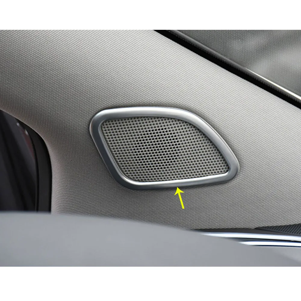 For Nissan Murano 2015 2016 2017 2018 2019 Car Inner Stick A Column Audio Speak Cover Window Windshield Side Triangle Lamp Trim