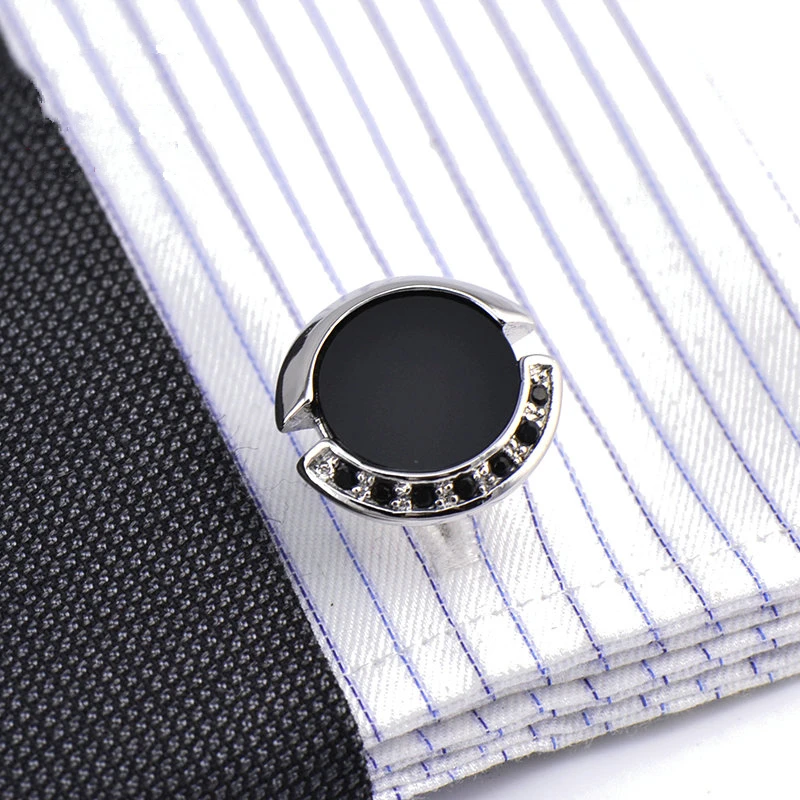 Jewelry french shirt cufflink for mens Brand designer Cuffs link Button male crystal High Quality Luxury Wedding abotoaduras