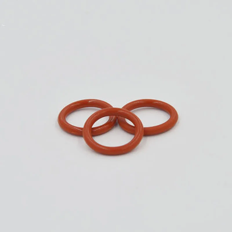 2pcs 5.7mm Wire diameter Red silicone waterproof ring Seal O-ring High temperature resistance 105mm-150mm Outer diameter