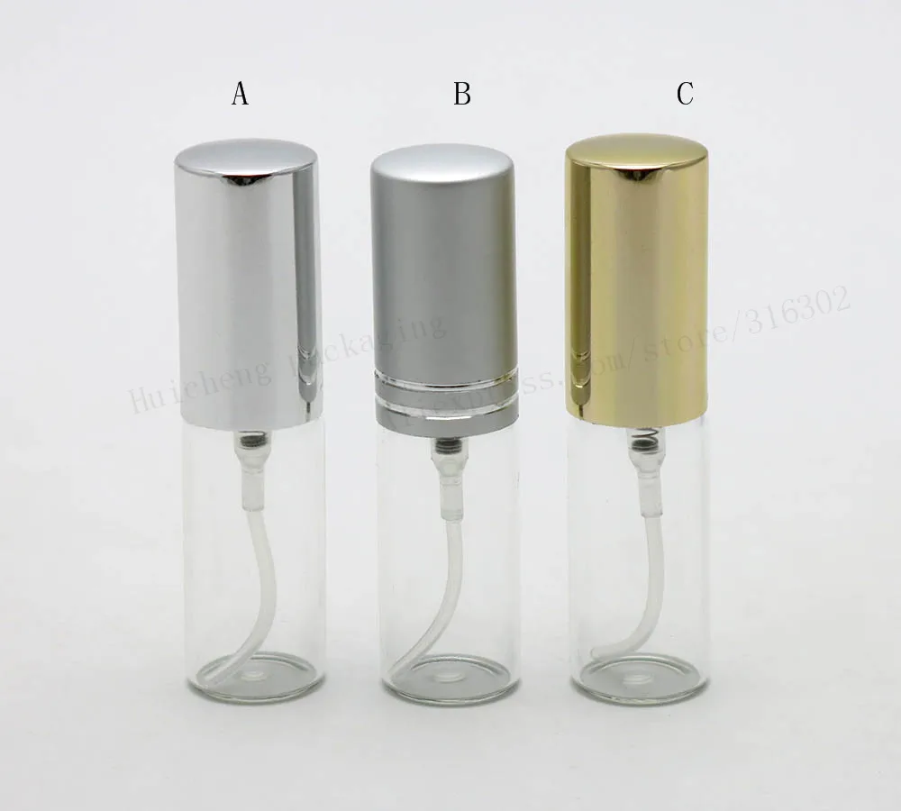 50 x 5ML Sample Aluminum Glass Perfume Glass Bottle Atomizer 5cc Mini Spray Fragrance vial 10ml 15ml is Available