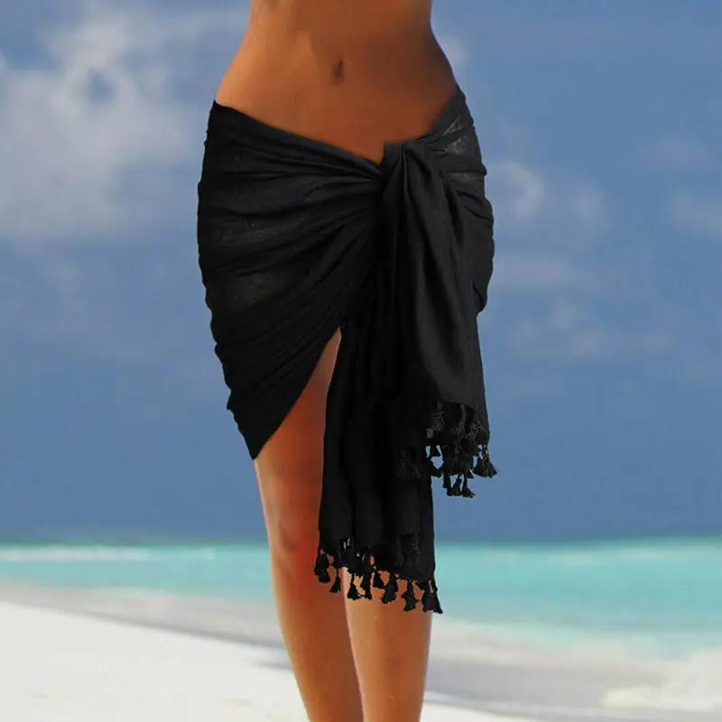 Beach Wear Cover Up Badpak Wrap Rok Sarong Jurk Vrouwen Badmode Bikini