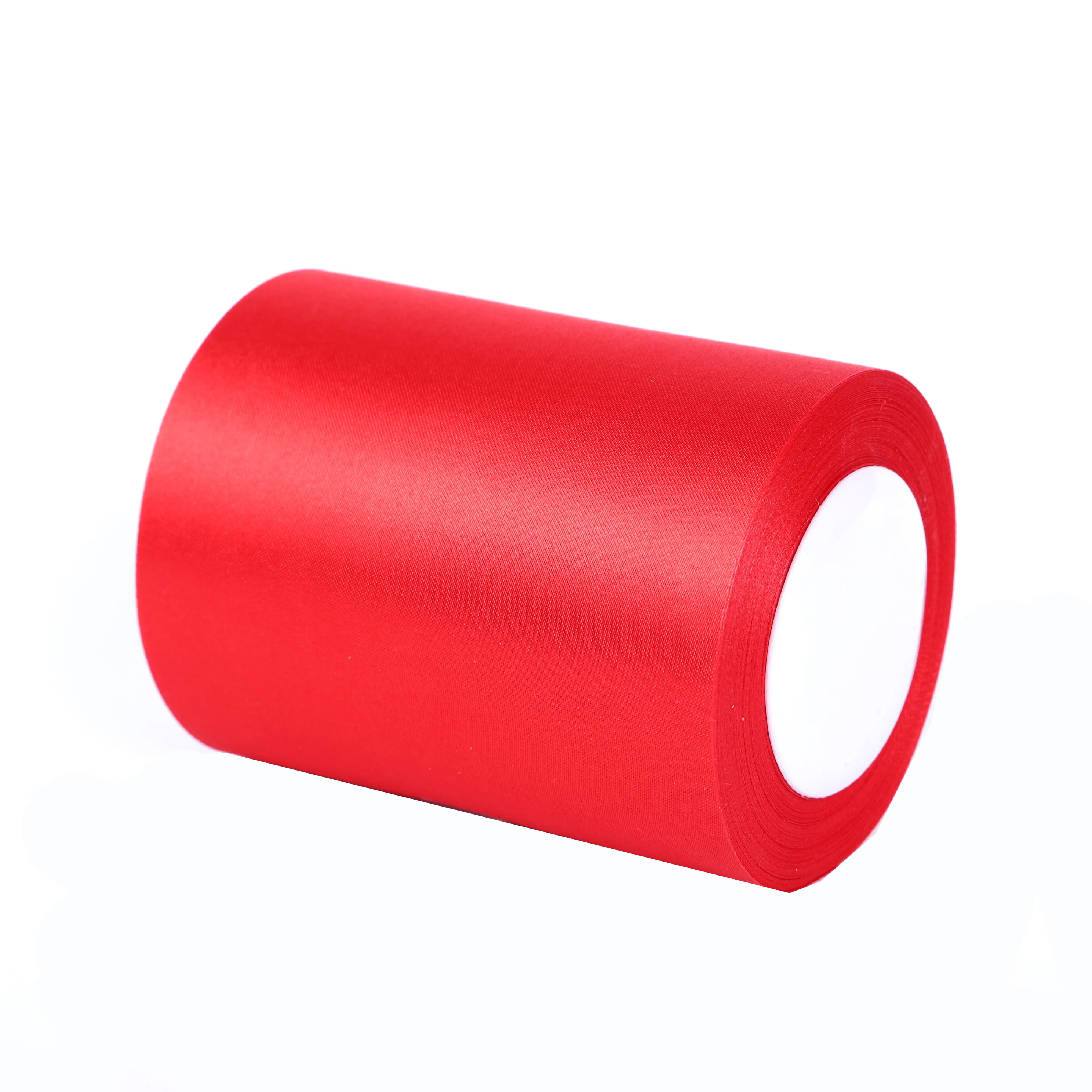 1roll 0.3cm-5cm Red Single Face Satin Ribbons For Arts Crafts Christmas Wedding Party Decoration Gift Wrap DIY Material tape