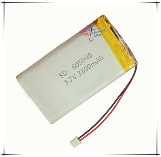 XHR-2P 2.54 3800mAh 605090 3.7V lithium polymer battery 645088 charging treasure video machine 294884