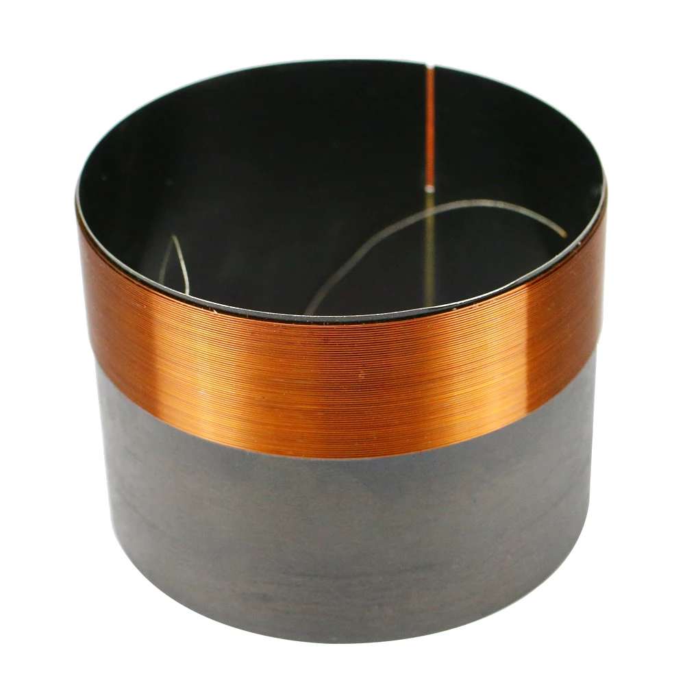 Ghxamp-bobina de voz de graves de 72,5mm, de 8Ohm Woofer de altavoz de piezas de reparación, alambre de cobre puro de aluminio negro, dos capas, 1 unidad