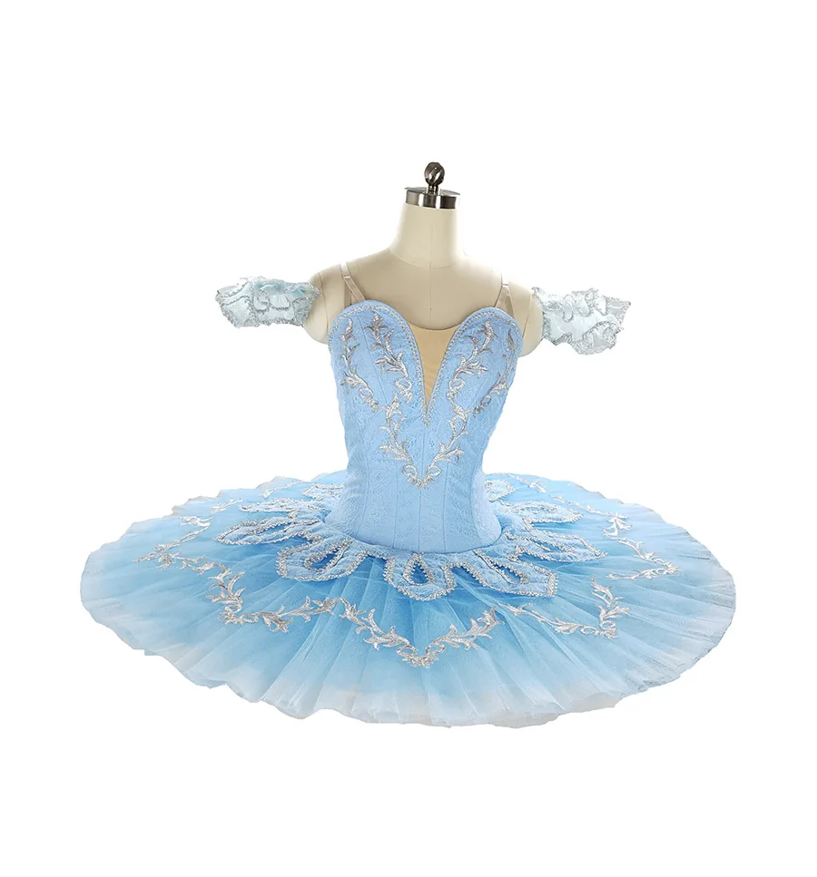 

Aqua Blue Bird Pancake Platter Tutu Costume Adult Classical Ballet Tutu Competition Professional Tutus Ballerina Dress For Girl