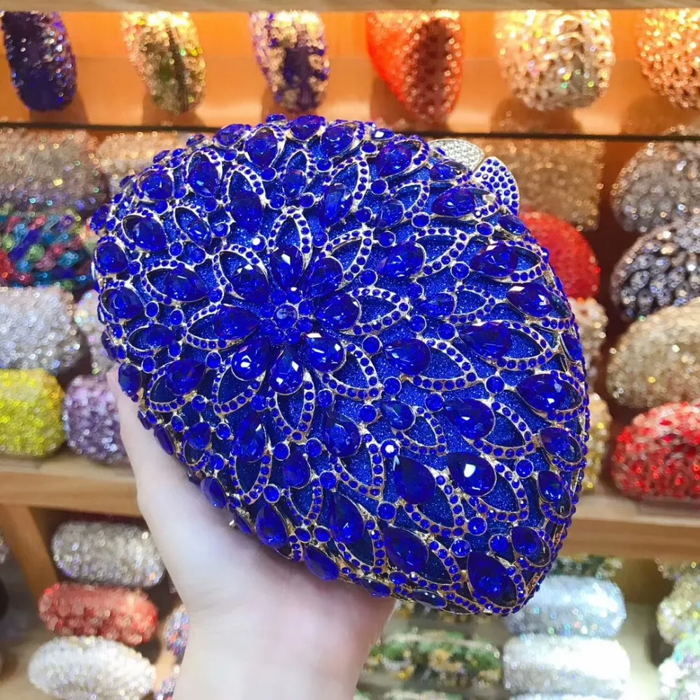 

XIYUAN BRAND women black/gold/champagne/Royal blue Clutch Evening Bags Hard Case Wedding Party Prom Chain Shoulder Handbag purse