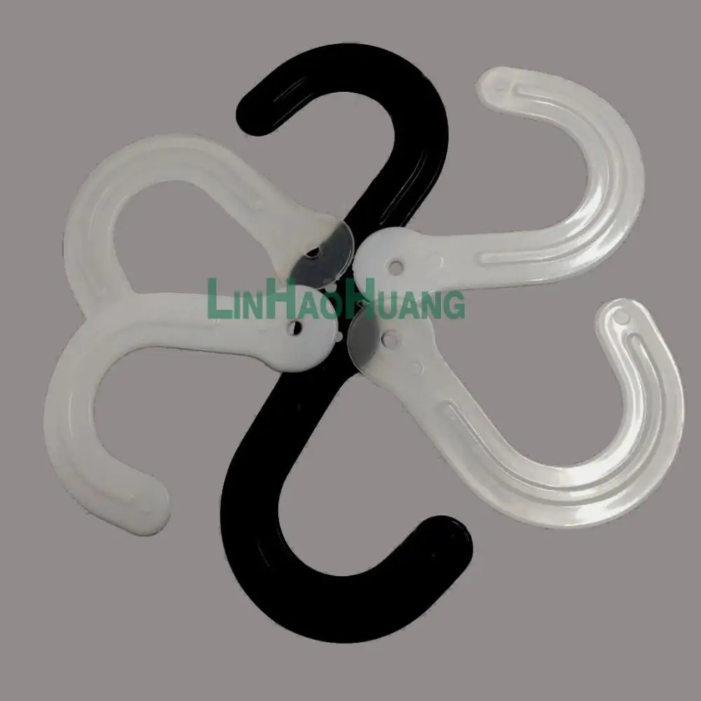 60pcs/ lot Plastic Hooks  Household Organizers For Clothing/Hat/Coat/fabric sample swatch hanging hook paper card hook