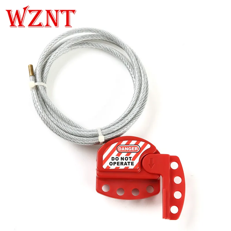 10PCS Free Shipping 4mm 6mm 2Meter Red Adjustable Cable Lockout