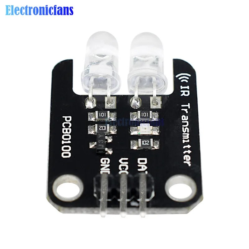 2-Kanal 5V Digitaler Pegelanzeiger Elektronische Bausteine IR Infrarot-Sendermodul für Arduino 28x22mm Zwei-Wege-Fernbedienung – Detail 9
