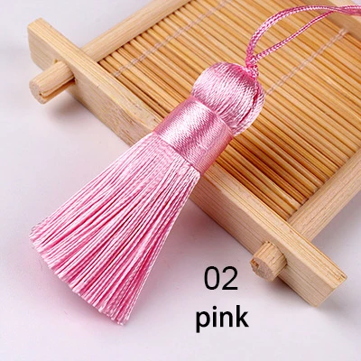 5 Stück/Set 5cm Quasten Hängende Seidenquasten Fransen zum Nähen Zierquasten Schlüsselanhänger DIY Dekorative Vorhang-Accessoires – Detail 17