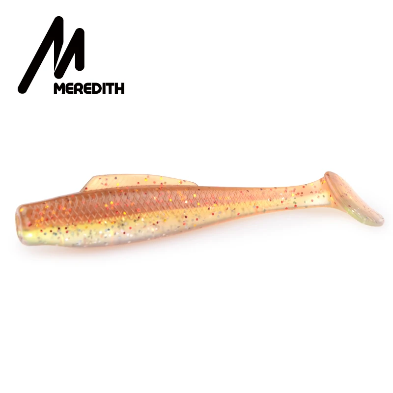 Meredith 8cm/5.9g 8pcs/Lot Colors Artificial Minnow Soft Plastic Swimbaits for Bass Fishing Free Shipping