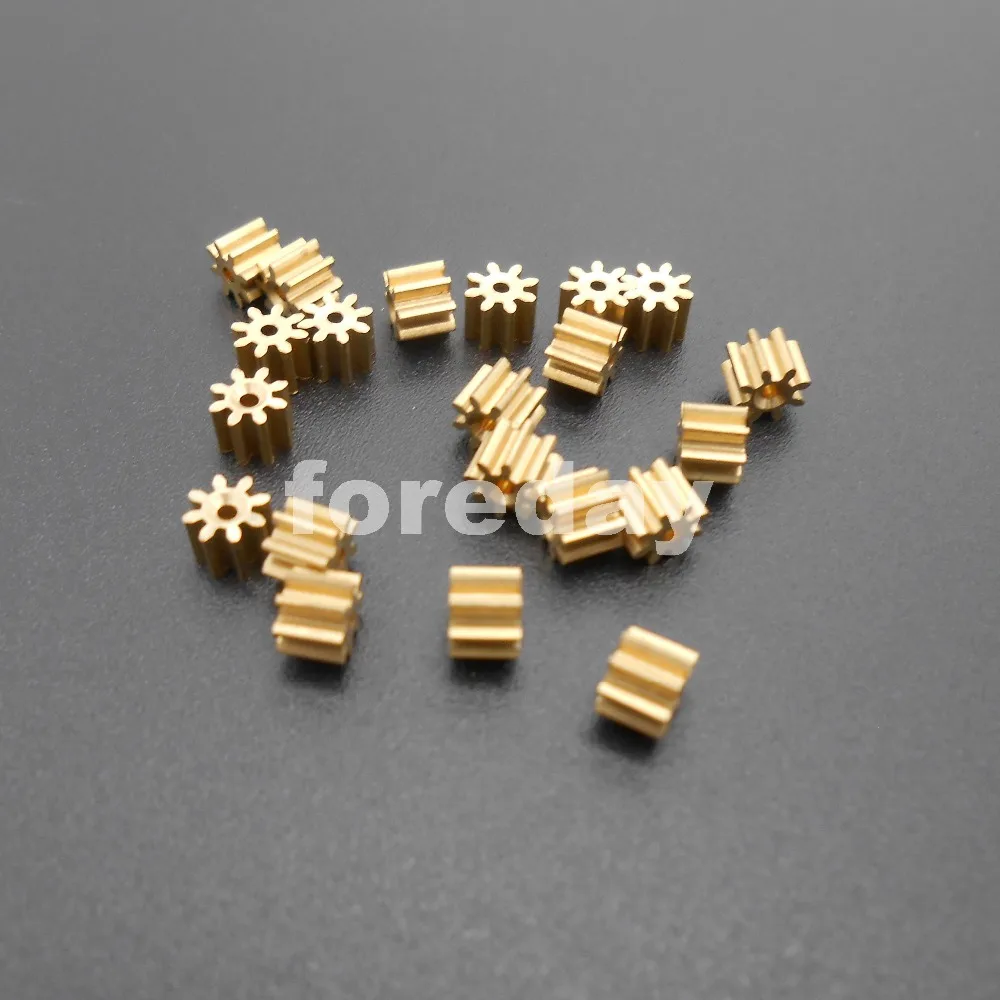 

20PCS X 81A Brass Gear 0.4 Modulus 0.4M T=8 Aperture 1mm 0.95mm Model Accessories 8T Metal H:4MM 8 Teeth 20PCS/LOT * FD353X20