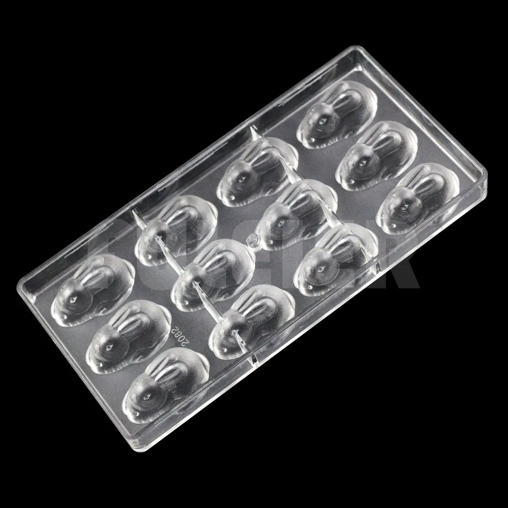 Rabbit shape polycarbonate candy chocolate mold DIY lovely sugar cake chocolate Confectionery tools baking pastry chocolate mold