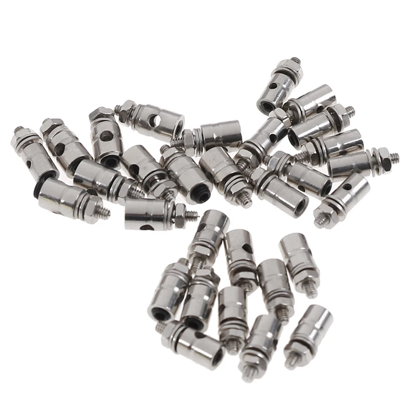 10Pcs 2.1mm/1.8mm/1.5mm/1.1mm Adjustable RC Diameter  Helicopter Rc Boat Airplane Boat Pushrod Linkage Stopper Servo Connectors