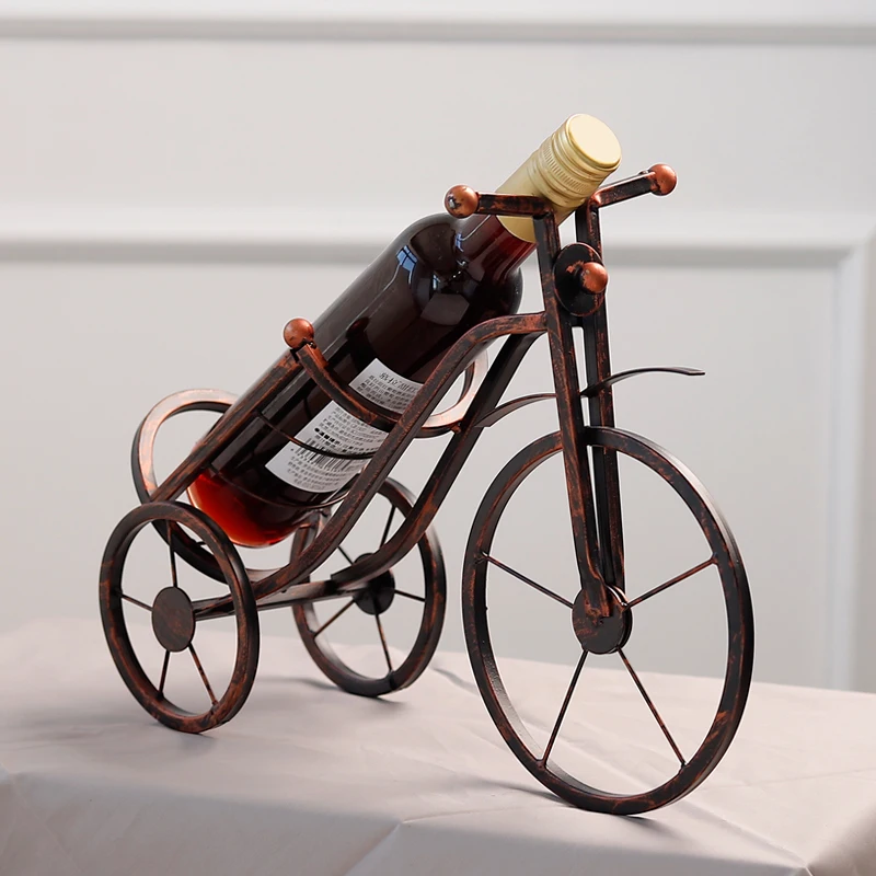 Multicolor Metal Tricycle Model Retro Manual Iron Art Bicycle Toy Wine Rack Creative Living Room Cabinet Decorations Gift Boy