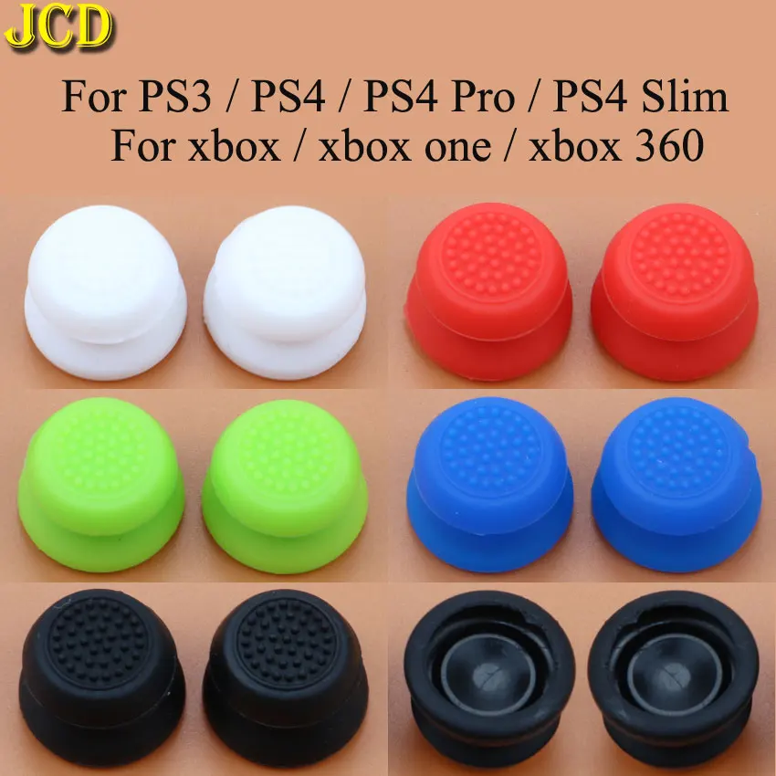 

JCD 2 Pieces Silicone Analog Joystick Extender Cap For PS4 Pro Slim PS3 for Xbox 360 one Controller Gamepad Joystick Cover