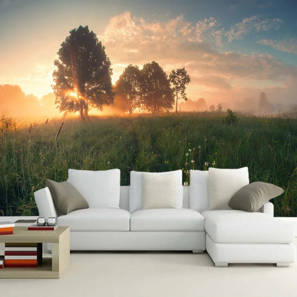 Spring day on the grass natural 3d wallpaper,living room sofa TV wall bedroom wall papers home decor restaurant mural