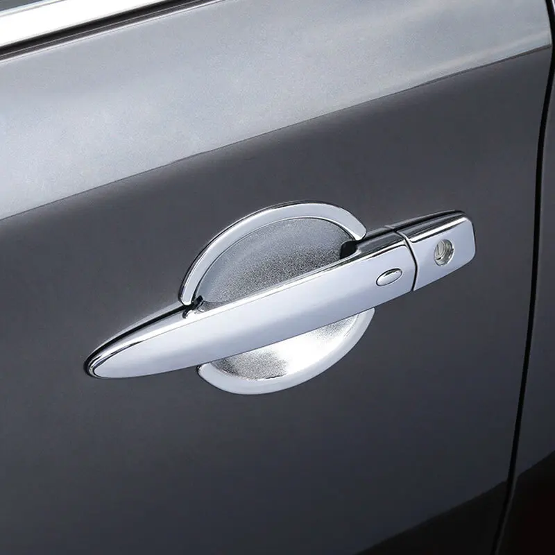 For Nissan Sylphy 2012 to 2019 ABS Plastic Chrome Car decoration Accessories Door Handle Bowl Panel frame Cover Trim Stickers