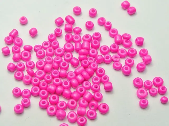 800 Neon Color Opaque Glass Seed Beads Rondelle 4mm (6/0) Pick your Color