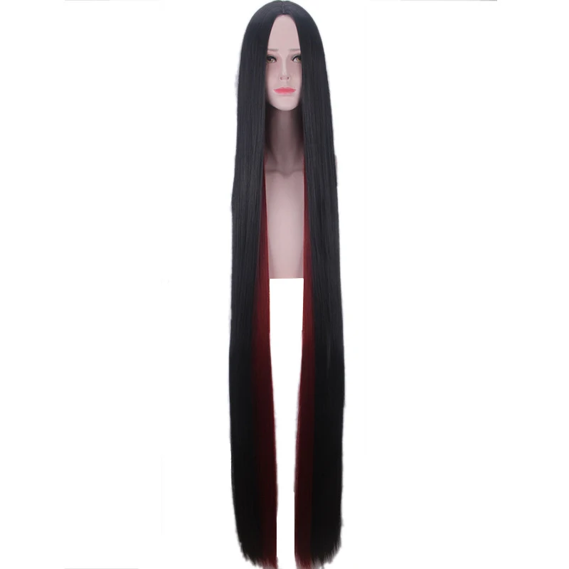 150cm Land of the Lustrous Cosplay Wig Anime Houseki no Kuni Bort Black Wine Red Long Synthetic Women's Hair Heat Resistant Wigs