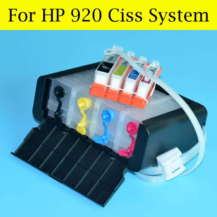 Novo!! Sistema de impressora ciss com chip arc, compatível com hp 920, hp officejet e609a e609n e709a e709c e709q e709n e710n e809a e809b e910a