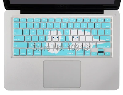 

Durable Ultrathin Keyboard Cover Silicone Skin Protector (Lovely Cat Pattern) for Macbook Pro 13 15 17 Inch Pink Blue