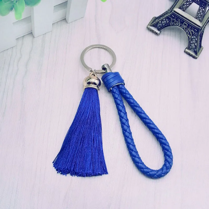 Neuer Quasten-Schlüsselanhänger für Damen, Quasten-Schlüsselanhänger für Tasche und Auto - Fransen- und PU-Gewebe-Schlüsselanhänger, Quasten-Accessoire, Schmuck Großhandel – Detail 5